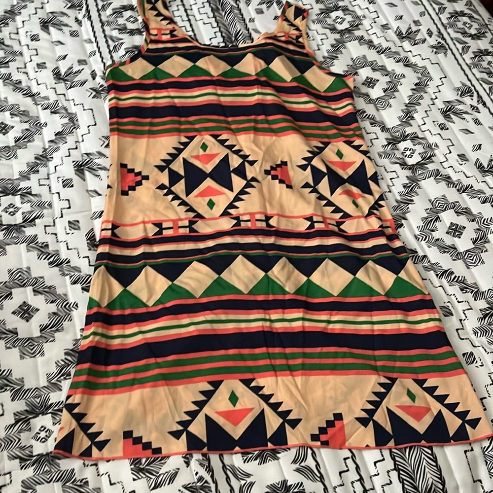 Yetts Los Angeles Aztec Mini Dress Top Size S